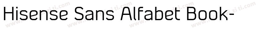 Hisense Sans Alfabet Book字体转换